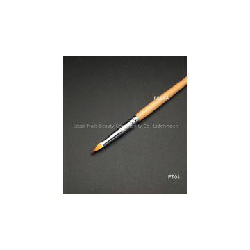 Eeesa Professional Kolinsky Sable Wood Handle Nail Beauty Brush Angled Gel Nail Brush