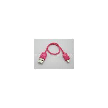 Camera Cell Phone USB Cables Micro USB To Micro USB Cable 0.2m Pink