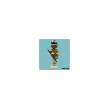 Polyresin fatigue 2D figurine ornaments