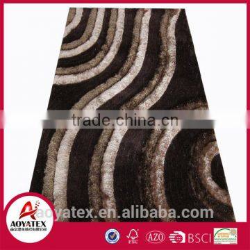 3D multi strucure rug shaggy carpet/rug Chinese knot shaggy carpet/rug