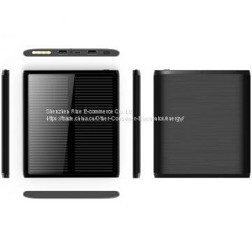 2017 Hotsell Waterproof portable charger power bank, Solar power bank Battery solar charger for iPhone 