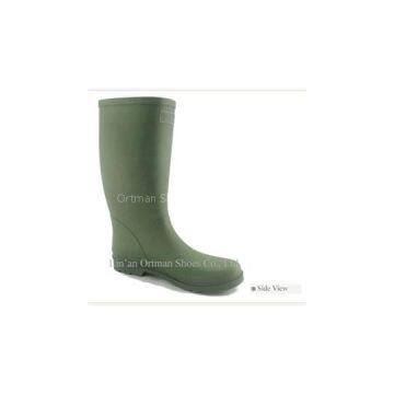 Long Rubber Rain Boots Women Solid Color