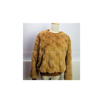 Men Faux Mink Fur Sweaters Korea Trend