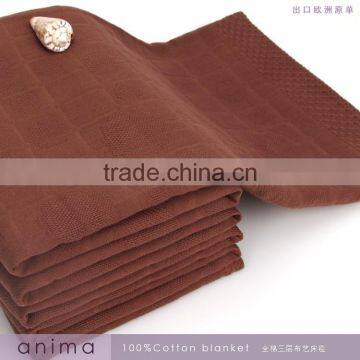 Cheap Hot Sale Gaoyang China Wholesale Yarn Dyed 100%cotton Gauze Bedroom Towel Blanket 200*230cm photo-6