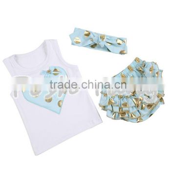 high quality 100% cotton heart printed fashion outfit heart images baby kids t-shirts