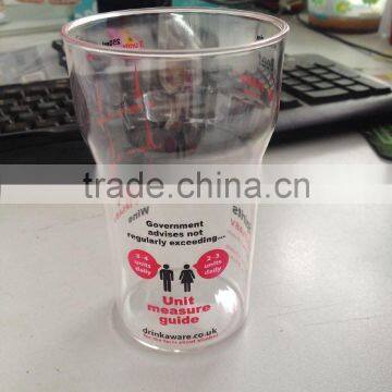 250ml plastic transparent l beer cup