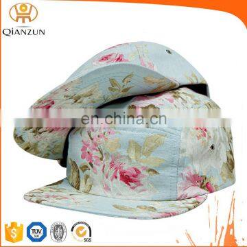 Custom Leather Patch Logo 5 Panel Hat Cap photo-2