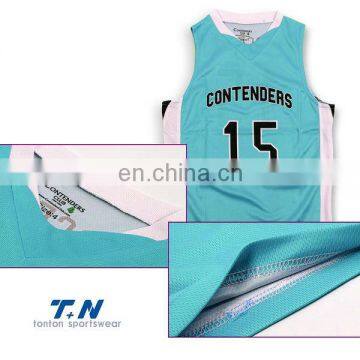 wholesale sublimation sleevesless basketball uniform custom