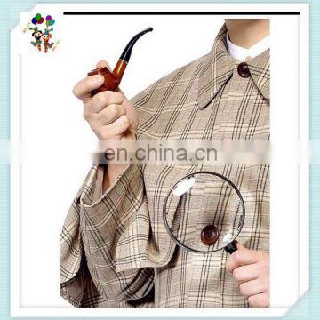 Sherlock Holmes Party Accessory Tobacco Pipe and Magnifying Glass HPC-0944