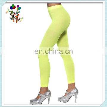 Cheap Ladies 80s Style Neon Green Footless Tights HPC-1867