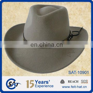 competitive fantastic pure wool felt cowboy hat