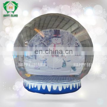 Custom snowman themed snow globe/Inflatable bubble tent