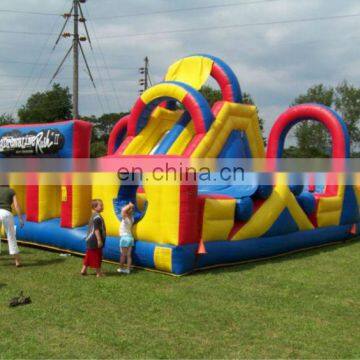 Inflatable jumping obstacle course for kids