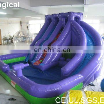 purple Inflatable water slide/water park toys