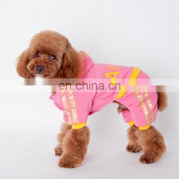 2 Colors Fashional Solid Soft Pet Garment Dog Fleece Hoodies photo-3