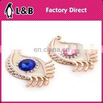 Fashion ABS Eye Shaped Removable Shoes Accessories With Rinestone Mini Hanging Shoes Decoration photo-3