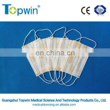 Blue Round Ear Loop 3ply Medical Disposable Nonwoven Face Mask photo-3