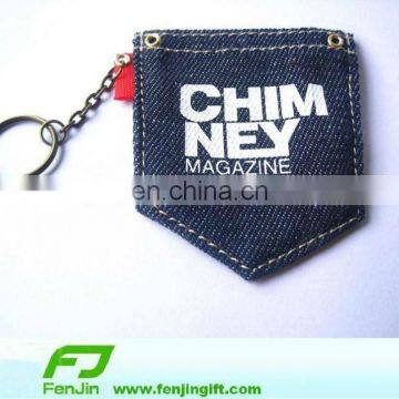 jeans pouch denim key chain