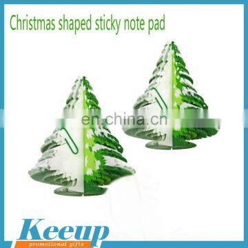 Promotional Gifts Christmas Shaped Sticky Note Pad