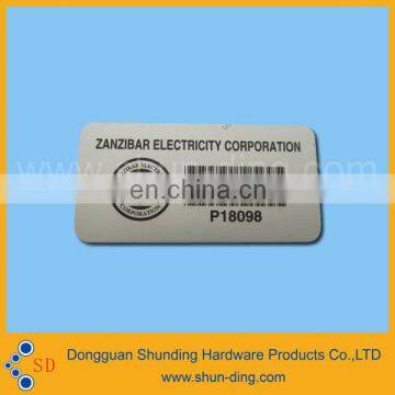 Factory Custom Serial Number Aluminum Asset Label photo-3