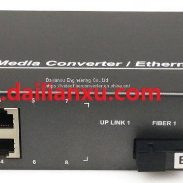 4ports Dual Fiber port 10/100M/1000M Gigabit POE fiber switch 4ch POE+2ch Fiber Switch Gigabit POE Fiber media converter