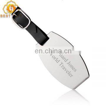 Manufacturer Wedding Favors Custom Metal Oval Travel Luggage Tags