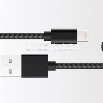 MFi Lightning Metal Nylon Braided Cable for Apple IPhone, IPad, With 8-pin Sync Data/Charging photo-4
