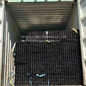 Black Rectangle Steel Pipe photo-2