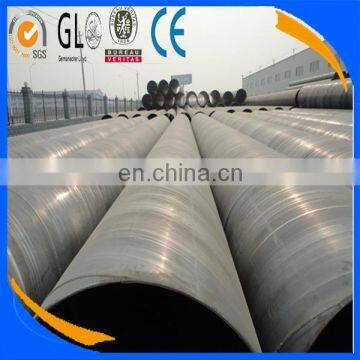 AWWA C200 black water spiral welded steel pipe for pipeline conveyance system