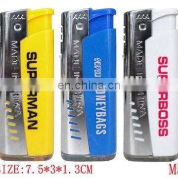 plastic good design electronic windproof lighter for men smoking