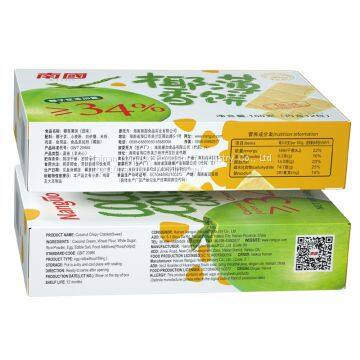 160g Sweet Coconut Crispy Cookies Biscuit Crackers Healthy Wafer Biscuits photo-2