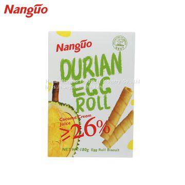 Hainan Nanguo durian egg roll biscuits coconut sweet cookies crispy cream biscuits
