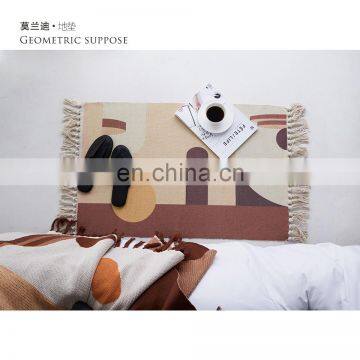 Amazon Mat Rugs Carpets for Bedroom Living Room Nordic Rugs RAWHOUSE Woven Cotton Printed Rug photo-5