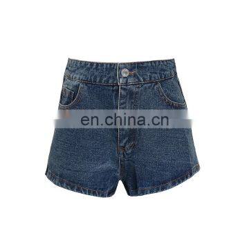 TWOTWINSTYLE Back Bandage Denim High Waist Large Size Shorts Jeans Female Summer 2020