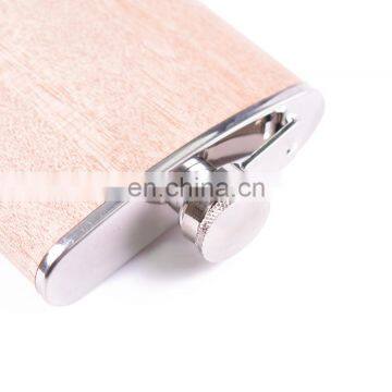 HQP-XJ08 HongQiang Custom Logo Wholesale Factory Directly High Quality Wooden Portable Hip Flask photo-3