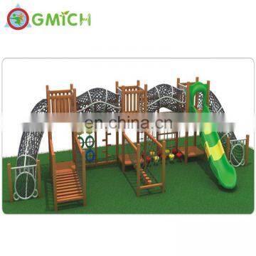 2019 Wood Frame Post Ladder Climbing Rope Playground Outdoor Wooden Course photo-2