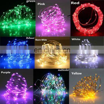2M 3M 5M 10M Battery Silver Wire LED String Lights Holiday Lighting Fairy Garland for Christmas Wedding Party Decoration photo-7