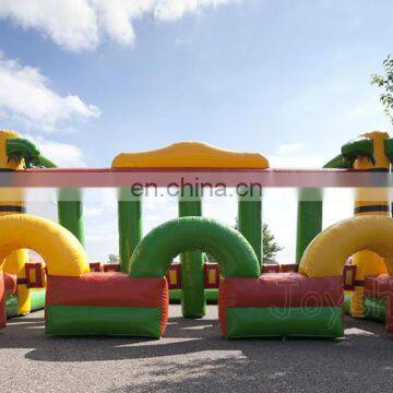 Jungle Theme Inflatable Horse Eerby Running Race Track Games For Events