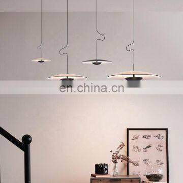 Modern Circular Led Metal Ceiling Stainless Pendant Light photo-3
