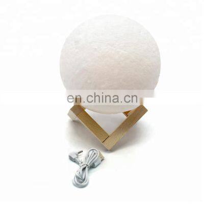 Christmas Gift 3 Color Night Light LED 3D Printing Moon Lamp With Usb Charging Creative Holiday Decor Lamp photo-5