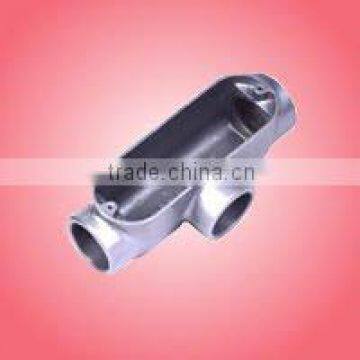 Die Cast Aluminum T Sharped bodies with Cover and Gasket