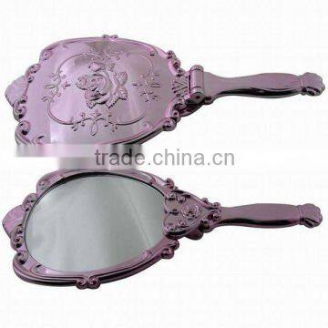 Fashion plastic foldable hand mirrror