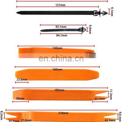 Car Retainer Clips 32 Most Popular Sizes Fasteners 729 PCS Automotive Plastic Clips With 10 Cable Ties