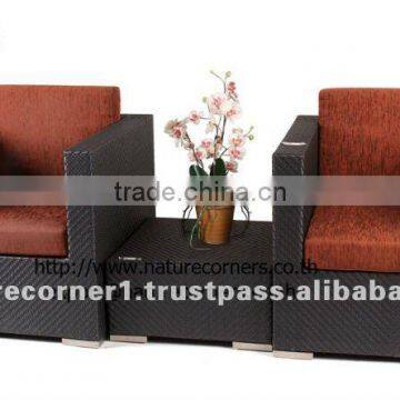 TF1090 Balcony rattan furniture lounge char and side table