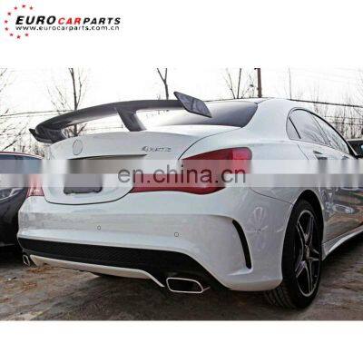 W117 spoiler fit for CLA-class W117 CLA250 CLA260 sport CLA45 to RZ style carbon fiber trunk spoiler 14-16year cla45 rear wing