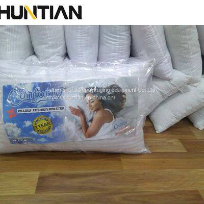 bolster pillow vacuum vertical shrink band packing machine