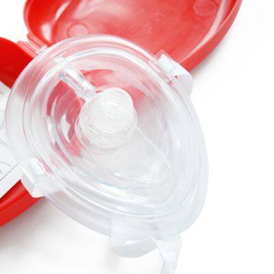 Replaceable One Way Value CPR Mask First Aid Training CPR Face Shield Emergency Mask With Hard Case CPR Mask photo-4