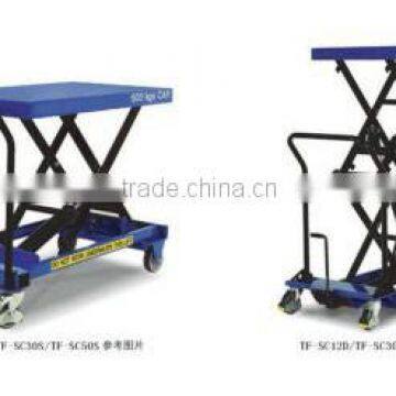 TF-SC Model Perfect Choice Hand Table Truck-lower lift foot operated TF-SC