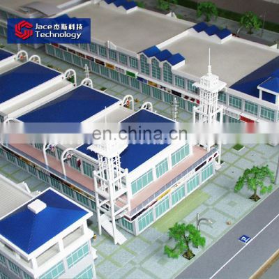 Architectural building scale model miniature plastic model figures