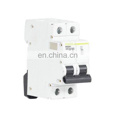 Hot selling wholesale safe material durable intelligent Matis MM50H-2P 1-63A 380V 50/60hz circuit breaker machine